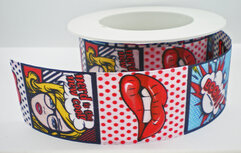 Comic cartoon pop art  ribbon