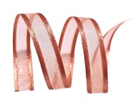 Organza|satijn lint brique