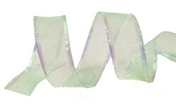 Iris pastelgroen organza lint