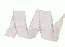 Iris wit organza lint