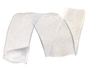 Organza lint wit met draad