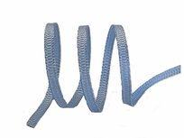 Fransblauw grosgrain lint 3mm