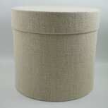 Cotton round box naturel