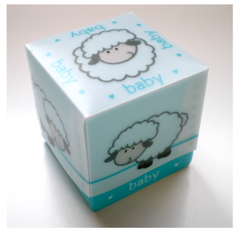 baby sheep boxes blauw