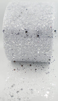 Tulle brilliant lint zilver|70mm