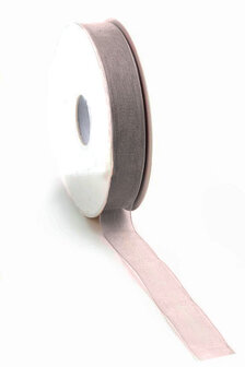 Organza taupe 15mm