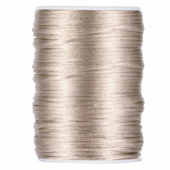 Taupe satijnkoord