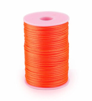 Satijnkoord neon oranje 2mm