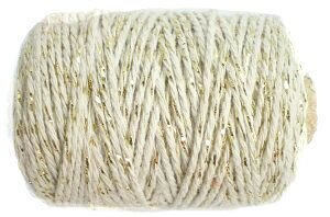 Naturel/goud cotton cord