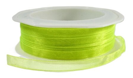 Organza neon geel, 7mm