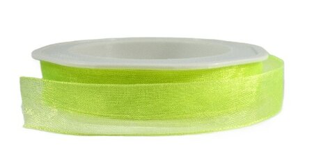 Organza lint neon geel,15mm