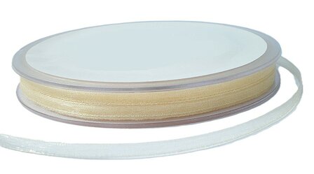 Organza lint 3mm|ivoor