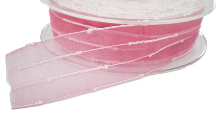 Organza lint Nodini Roze