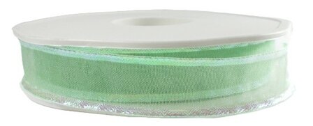 Iris pastelgroen organza lint