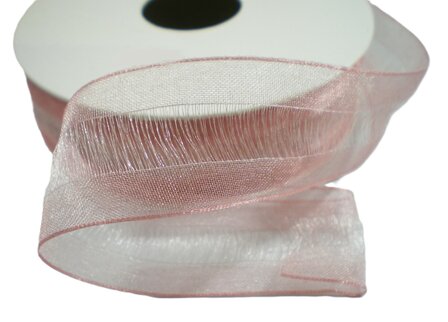 Organza lint oudroze Elya