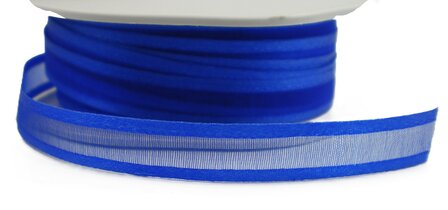 Organza satijn lint royal blue