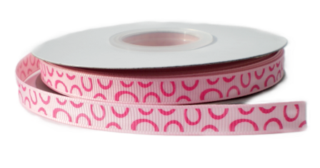 Happy dots lint lichtroze/roze