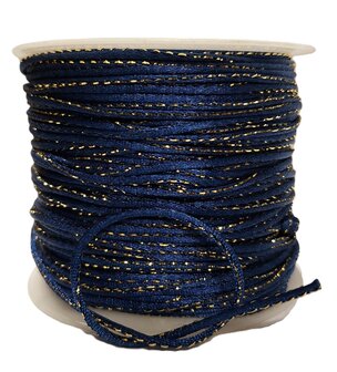 Satijnkoord marine goud