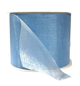 Organza lint breed lichtblauw