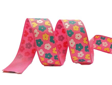 Bloemen lint roze