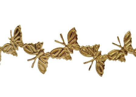 vlinder lint goud