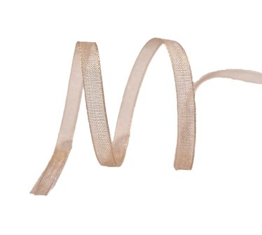 Taupe organza lintje