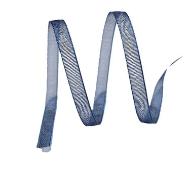 Marine blauw organza lintje