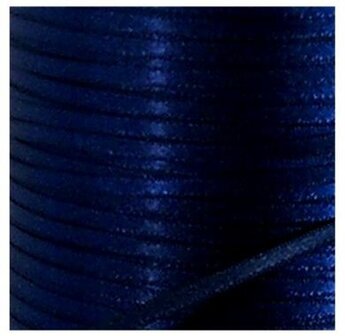 satijnlint marineblauw 3mm