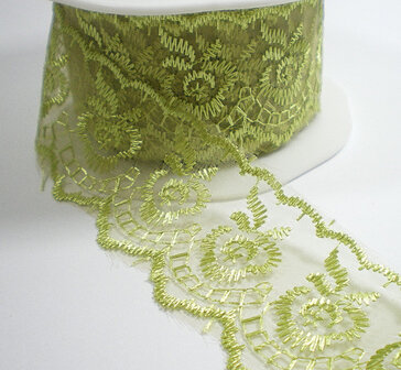 Charming lace, fris groen kant