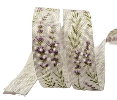 Lavendel lint wit
