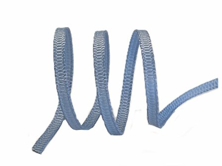 Fransblauw grosgrain lint 3mm