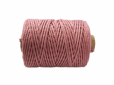 cotton cord dark roze