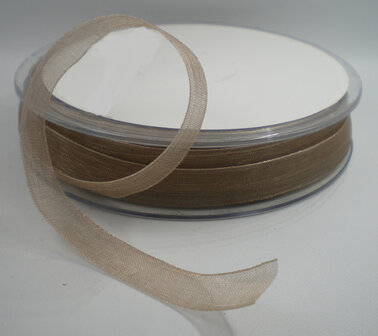 organza lint taupe 10mm