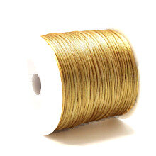 1mm satin cord gold