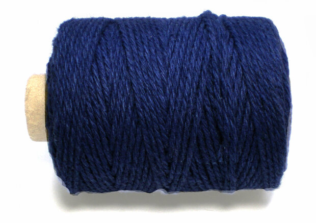 Donker blauw cottoncord