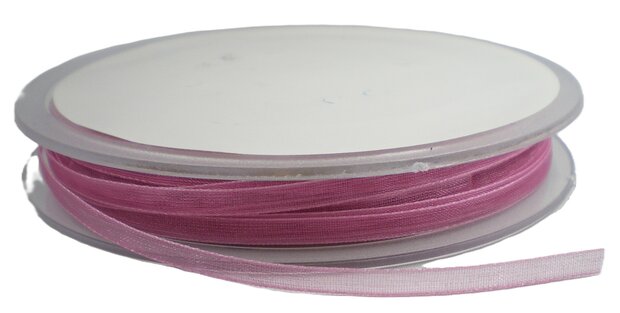 Organza lint oud roze 3mm