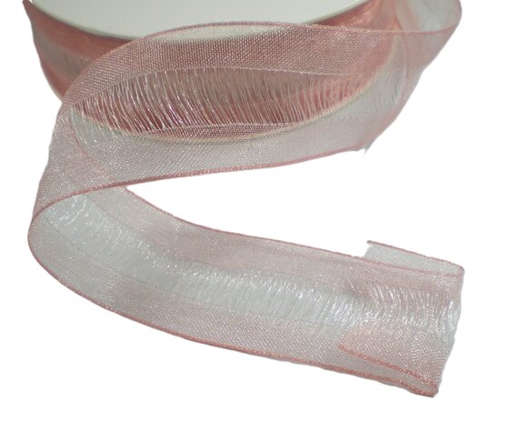 Organza lint oudroze Elya