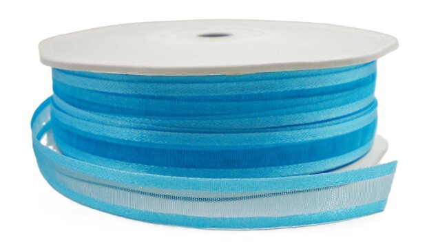 Organza satijn lint turquoise