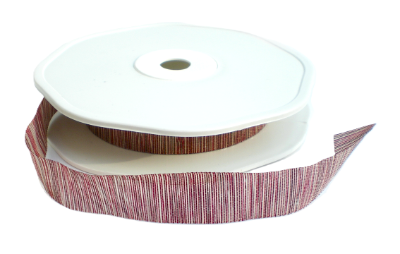 Gestreept lint bordeaux