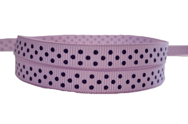 Grosgrain stippenlint lila paars