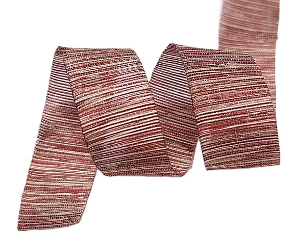 Gestreept lint bordeaux