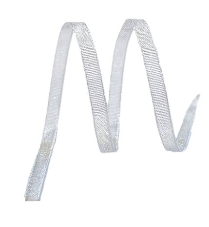 zilver organza lint
