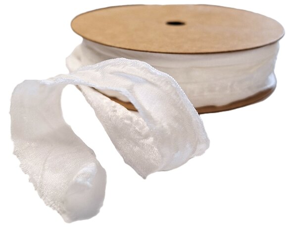 Rafelig lint wit