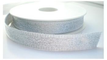Zilverkleurig lint 15mm