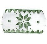 Nordic sneeuwvlok lint groen