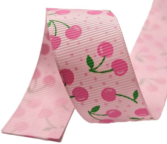 Lichtroze kersen lint