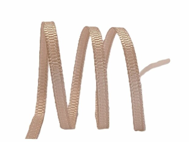 3mm taupe grosgrain lint