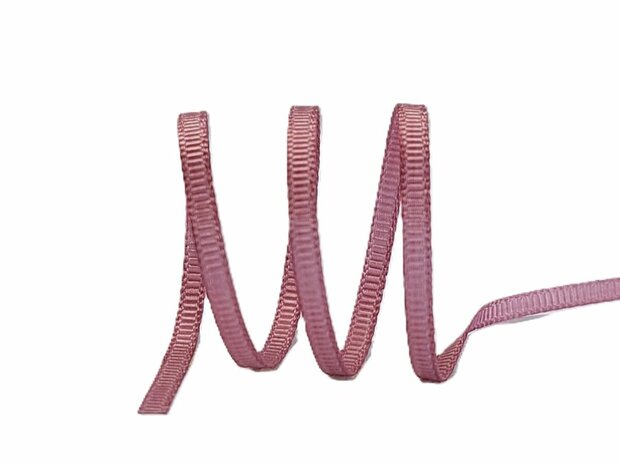 Rosymauve grosgrain lint 3mm