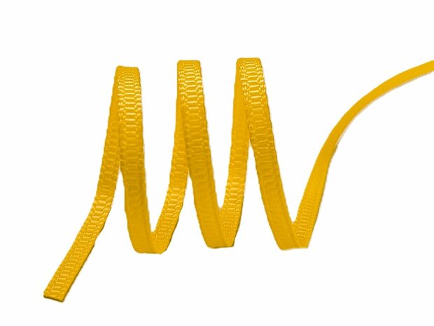 Grosgrain lint 3mm geel.