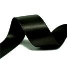 Satijnlint 6mm zwart|91mtr